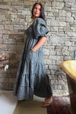 Nonni Gingham Darling Dress Black